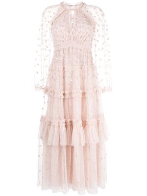 Needle & Thread Blossom sequin-embellished gown - Pink