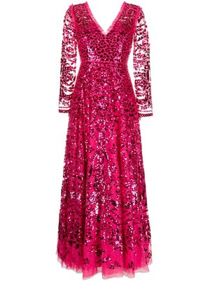 Needle & Thread Chandelier sequin-embellished gown - Pink