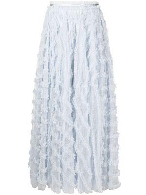 Needle & Thread Florence ruffled full skirt - Blue