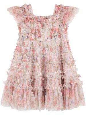 NEEDLE & THREAD KIDS English Rose Lisette tulle dress - Pink