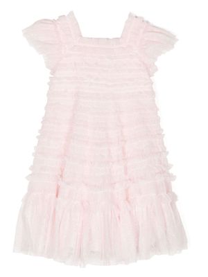 NEEDLE & THREAD KIDS Lisette ruffled tulle dress - Pink