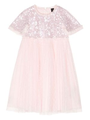 NEEDLE & THREAD KIDS Mila Gloss sequin-embellished dress - Pink