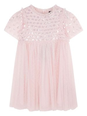 NEEDLE & THREAD KIDS Thea Bodice sequin-embellished dress - Pink