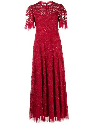 Needle & Thread Lily Bloom gown - Red