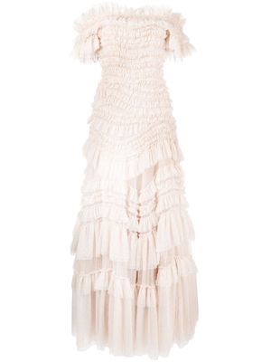 Needle & Thread Wild Rose ruffled gown - Pink