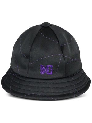 Needles Bermuda embroidered-logo bucket hat - Black