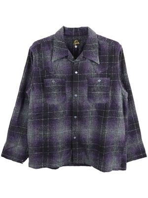 Needles Cowboy One-Up check shirt - Purple