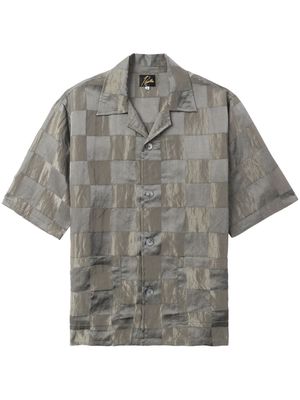 Needles crinkled checkerboard shirt - Grey
