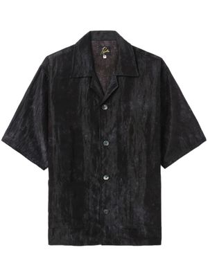Needles crinkled short-sleeve shirt - Black