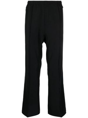 Needles embroidered-butterfly twill trousers - Black
