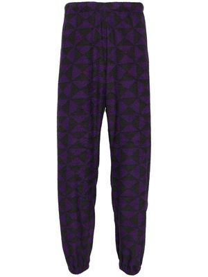 Needles geometric-print track pants - Purple