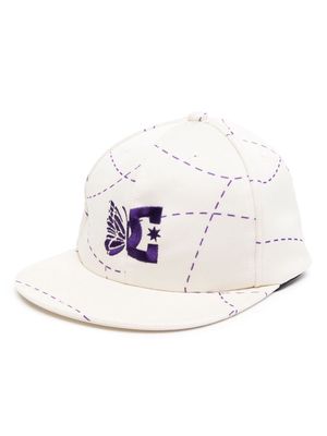 Needles logo-embroidered baseball cap - White