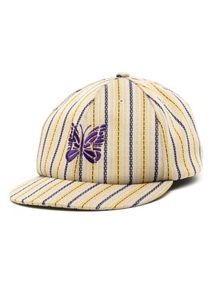 Needles logo-embroidered baseball cap - Yellow