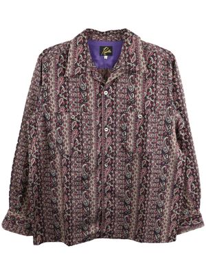 Needles paisley-print long-sleeve shirt - Blue