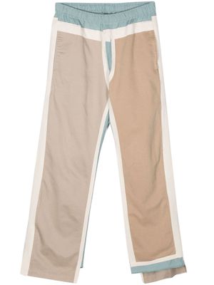 Needles patchwork design straight-leg trousers - Neutrals