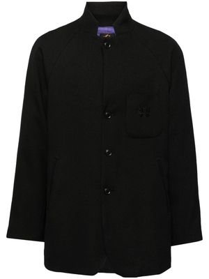 Needles Poly Dobby logo-embroidered jacket - Black