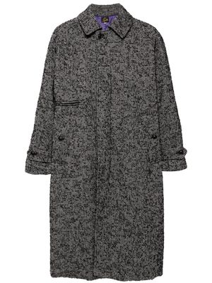 Needles single-breasted marled coat - Grey