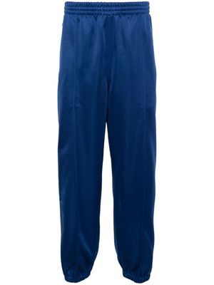 Needles stripe-detail satin track pants - Blue