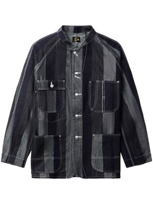 Needles striped denim shirt - Black