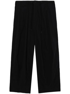 Needles wide-leg cotton trousers - Black