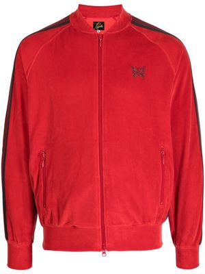 Needles zip-up velour track jacket - Red