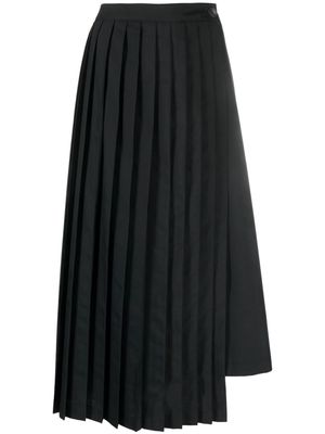 Nehera A-line pleated midi skirt - Black