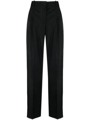 Nehera box-pleat wool straight trousers - Black