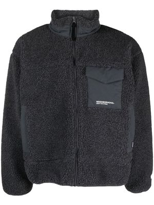 Neighborhood flap-pocket fleece jacket - Grey