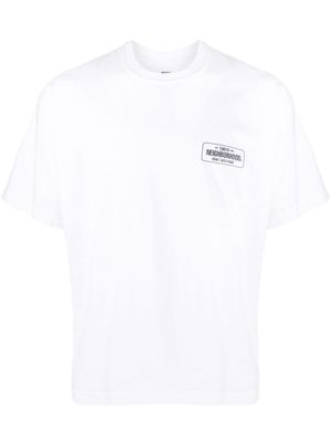 Neighborhood logo-print cotton T-shirt - White