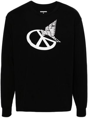 Neighborhood logo-print long-sleeved T-shirt - Black