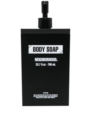 Neighborhood logo-print soap dispenser - Black