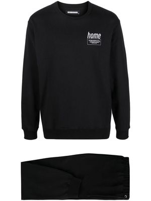 Neighborhood logo-print track pants and sweatshirt set - Black