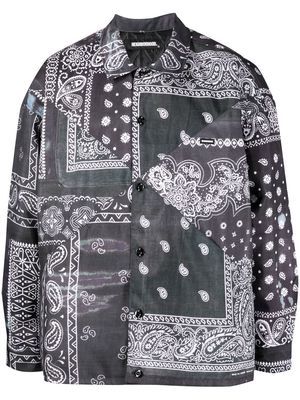 Neighborhood paisley-print shirt jacket - Black