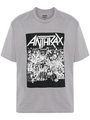 Neighborhood x Anthrax graphic-print T-shirt - Grey