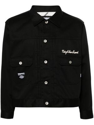 Neighborhood x Dickies logo-embroidered shirt jacket - Black