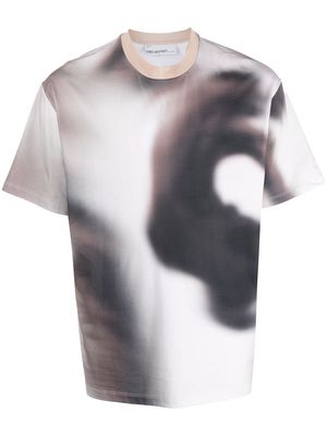 Neil Barrett blurred dancers print T-shirt - Neutrals