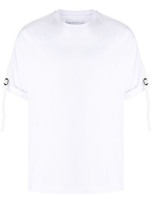 Neil Barrett buckle-strap cotton T-shirt - White