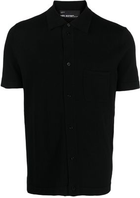 Neil Barrett buttoned-up polo shirt - Black