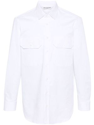 Neil Barrett chest-pockets long-sleeve shirt - White