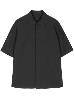 Neil Barrett crinkled cotton shirt - Black