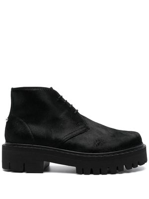 Neil Barrett Desert leather ankle boots - Black