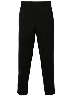 Neil Barrett drawstring-waist tapered trousers - Black