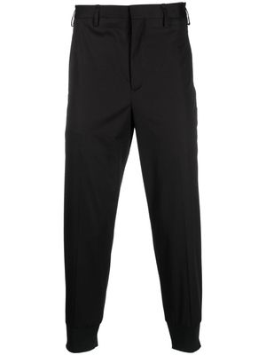 Neil Barrett fitted-ankle cotton chinos - Black