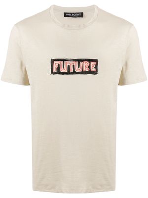 Neil Barrett Future Legend print T-shirt - Neutrals