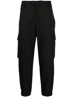 Neil Barrett high-waisted tapered trousers - Black