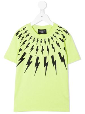 Neil Barrett Kids bolt-print short-sleeve T-shirt - Green