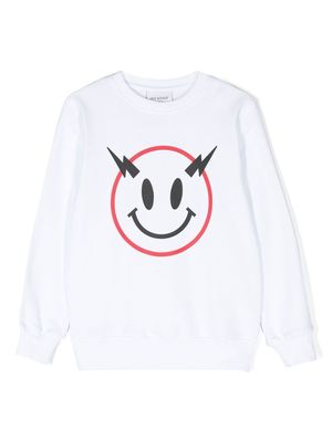 Neil Barrett Kids graphic-print cotton sweatshirt - White