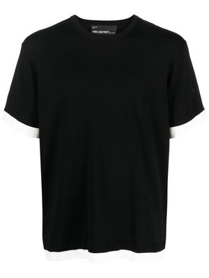 Neil Barrett layered-effect short-sleeve T-shirt - Black