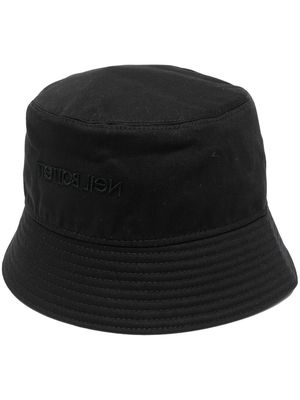 Neil Barrett logo-embroidered bucket hat - Black