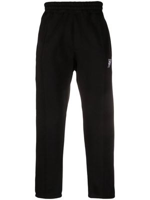 Neil Barrett logo-embroidered elastic-waist track pants - Black